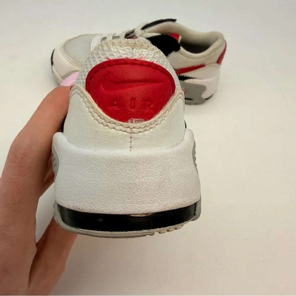 Nike Air Max Toddler Sneakers Size 8C White Red Black Kids Shoes CD6893-105 - Picture 5 of 7